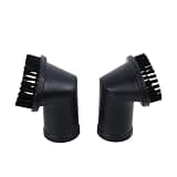 2pcs Black Vacuum Cleaner Attachment Round Dust Brush,Bristle Brush Head 35mm Tools Parts