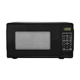 0.7 Cu Ft Small Countertop Microwave Oven – Compact Mini Microwave, 700W Black.