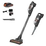 BLACK+DECKER POWERSERIES 20V MAX Cordless Stick Vacuum Cleaner, Household Vacuum Cleaners for Hardwood Floors and Carpet, LED Lights, Detachable, Anti-Tangle, Lightweight, Bagless (BHFEA18D1)