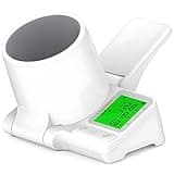 Automatic Barrel-Type Blood Pressure Monitor Upper Arm, No-Wrap Auto-Fit Blood Pressure Machine for Home Use, Large 3-Color Backlight, 2 Users 2×99 Memory