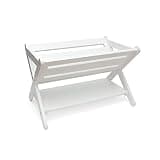 Lipper International Kids' Book Caddy with Shelf, White