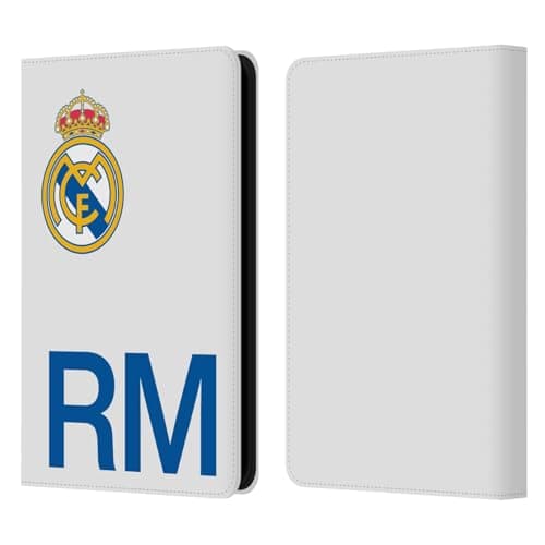 Head Case Designs Officially Licensed Real Madrid CF RM Logo Origin Leather Wallet Case Compatible with Kindle Paperwhite 5 (2021)
