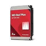 Western Digital 4TB WD Red Plus NAS Internal Hard Drive HDD - 5400 RPM, SATA 6 Gb/s, CMR, 128 MB Cache, 3.5" - WD40EFZZ