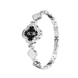 Smart Bracelet for Women, Luxury Jewelry Fitness Tracker, Silver