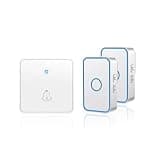 ONMYJFD Home Cordless Flash Door Bell US EU UK Plug Intelligent Doorbell 60 Chimes 5 Volume Waterproof