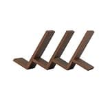 CFGH6FDF Desktop Inclined Geometric Shape Organizer Wooden Bookshelf, for Home Study Office Freestanding Book Shelf