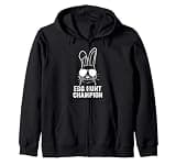 Eggs Hunting Champion Easter Rabbit Easter Zip Hoodie