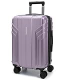 BAGSMART Expandable Carry On Luggage 22x14x9 Airline Approved, 20 Inch Travel Luggage with Spinner Wheels, Lightweight Hard Shell Suitcase Carry on Lavender Purple