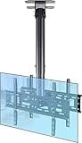SDdPulse Multifunction Dual Tv Ceiling Mount, Fits 32-55Inch Led Screen Display, Tilt, Swivel and Height Adjustable Tv Bracket, Easy to Assemble Tv Mount Tv Stand