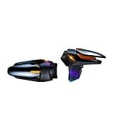 BoxWave Gaming Gear Compatible with TCL 4X 5G - Touchscreen QuickTrigger Auto, Trigger Buttons Autofire Gaming Mobile FPS - Jet Black