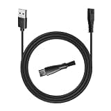 uijino Dog Hair Clippers Charger for HEAPETS Dog Hair Clippers Cord, 3.3ft Power Cord, 1 Cleaning Brush