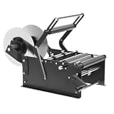 XEVALDRIC Adjustable Label Printer Packing Machine with Handle Manual Bottle Labeling Machine for Round Glass Plastic Metal Bottle