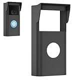 Mountly Silicone Case for Ring Video Doorbell 2nd Gen (2020 Release), Black, Weatherproof Cover,Black, 1 Pack