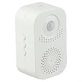 NEIQIUWING Smart Doorbell with Motion Sensor and Recordable Voice, Infrared Detection Audio Player for Shop Entrance Security, White, 12/20 Voices or for custom Greeting Option(20 voices/recordable)