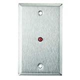 RP-28 Wall Plate Replacement for Alarm Controls Single Gang Stainless Steel