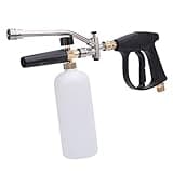 Haofy Foam, 4000 PSI 1L Capacity with 2 Connector Interface Pressure Washer Foam Cannon Kit for Cars, Motorcycles, Roofs, Driveways, Floors