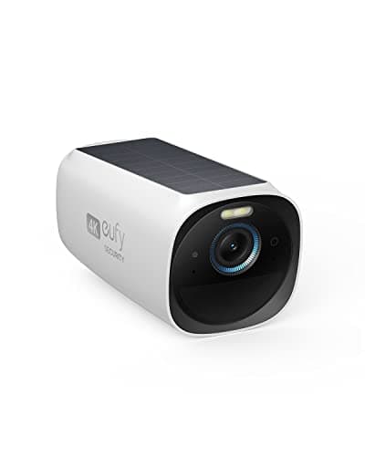 eufy Security eufyCam S330 (eufyCam 3) Add-on Camera, Security Camera Outdoor Wireless, 4K with Integrated Solar Panel, Face Recognition AI, Spotlight, No Monthly Fee, Built-in 16GB