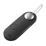 Knog Scout iOS Smart Tag, Tracker & 85d Alarm – Rechargeable Luggage Tag Compatible with iOS App & Apple Find My, Digital Contact Info, Remote Chime, Low Battery Alerts, Water-Resistant, Black
