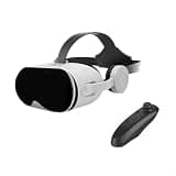 VR Headset All-in-One, 3D Virtual Reality Glasses With BT Headphones, HD Movie Viewing VR Park Gaming For Immersive Entertainment Experience(Black)