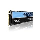 SSK 1TB Internal SSD,M.2 NVMe SSD 2280 PCIe Gen5 up tp 14000MB/s Read Speed, TLC NAND High Performance Internal Solid State Drive for Gaming,Video Editing,AI Computing,Content Creation, Laptop