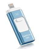 Apple MFi Certified 128GB Flash Drive for iPhone Thumb Drive Photo Stick, USB Memory Stick iPhone Flash Drive for Photos Videos, High Speed Jump Drive Compatible for iPhone/iPad/Android/PC (Blue)