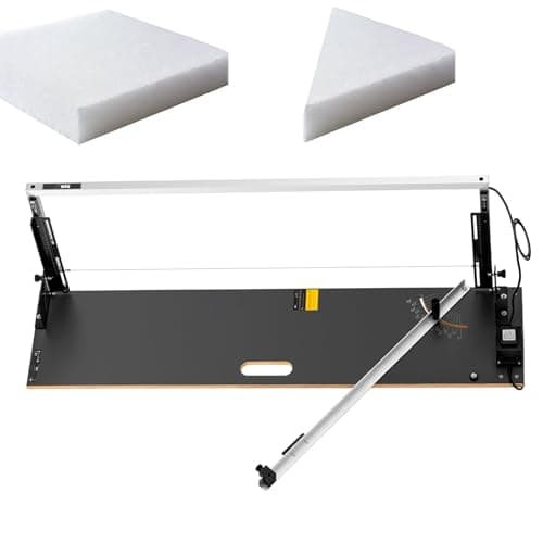 JIIPOREGJ 550 ℃ Styrofoam Cutter, 500W Vertical Thermocut Hot Wire Cutting Machine, Desktop Foam Cutter for Pearl Cotton Sponge Plastic