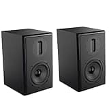 ONMYJFD 1 Pair Passive Range Monitor Studio Speakers Soundbox with 4 Inch Ribbon Tweeeter