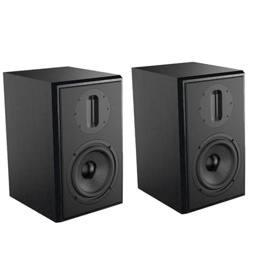 ASWRTYJO 1 Pair Passive Range Monitor Studio Speakers Soundbox with 4 Inch Ribbon Tweeeter
