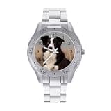 FekiLoot Watches for Men Big Face Stainless Steel Wristwatch Casual Watch