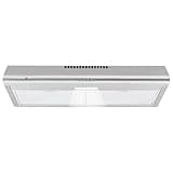 JustSmart Powerful 30 Inch Under Cabinet Range Hood – Stainless Steel Kitchen Vent, 3-Speed Ducted/Ductless Exhaust Fan, LED Lighting, Quiet Operation, Dishwasher-Safe Filters, Easy Installation –