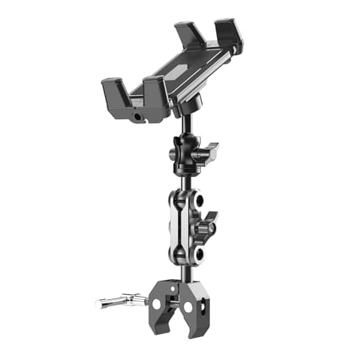Aluminum Tablet Holder Stand Phone Clip Holder Rotatable Cantilever Home Desktop Folding Bracket for Portable Travel Friendly Stand