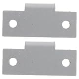 HANABASS Turntable Dust Cover Replacement Kit with Metal Hinges, Brackets, Screws, Washers, and Nuts for Vinyl Record Player and Stereo Turntable Repair at Home, Stable Closure