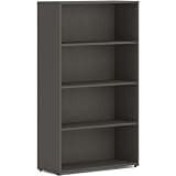 30 x 53 in. 4 Shelves Mod Bookcase, Slate Teak