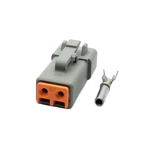 1 Set 2 Pin Deu/&tsch DTP Series Water Proof Automotive Connector Electrical Wire Plug Male Female Socket DTP04-2P DTP06-2S(1 Set,Female)