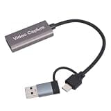 GOWENIC HD Multimedia Interface Card, Video Card USB Type C 4K Input 1080P 60Hz Ultra Low Latency Plug and Play with Sound and Video for Stream