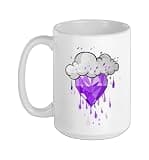 Purple Storms Can't Dim My Shine Purple Graphic Ceramic Mug, White, 15oz