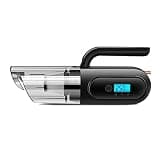 XRHDTQVVIG Cordless Vacuum 4 in 1 Handheld Vacuum Cleaner with LED Light Powerful Wet&Dry Use for Auto Car Home Computer