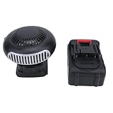 JTLB Battery Powered Space Heater Portable Windshield Defogger Car Window Defroster Auto Glass Anti Fog Heater 2500mAh 170W Cordless Quiet Heating with 2 USB for Outdoor Home