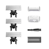 Stainless Shaver Replacement Blade Fits with Oneblade QP2630/QP2520/QP2530, with Protective Clogs and 3mm Body Comb