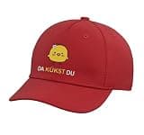 Da Kükst Du I Funny Easter Eggs Children Chicken Chicks Adjustable Printed Baseball Hat, Red