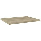 KGHFDVB Bookshelf Boards 8 Pack, 15.7x11.8x0.6 Inch Engineered Wood Sonoma Oak for Additional Storage Space