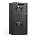 6.0 cubic large safe, quick withdrawal slot design, super large household safe, with backlit keyboard, safe safe box with slot, dual alarm system, adjustable storage rack, household money box