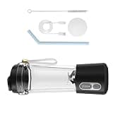 MIXIKE 2 in 1 Portable Mixing Device with 500ml Travel Container and USB C Charging for Protein Shakes and Ice Crushing