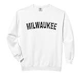 Vintage Milwaukee Black Text Apparel Comfort Colors Adult Sweatshirt