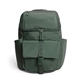 Itzy Ritzy Belong Bucket Backpack – Lightweight Diaper Bag Backpack Featuring 16 Pockets, Bucket Top Opening, Stroller Straps & Changing Pad – Organized and Stylish Everyday Family Backpack (Green)