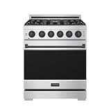 30 Inch Professional Gas in Stainless Steel/Black