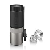 WACACO Exagrind, Manual Coffee Grinder, Stainless Steel Conical Burr, High Precision Adjustable Coffee Bean Grinder with Hand Crank, Handheld Portable Grinder for Espresso, Pour-over, Camping, Travel