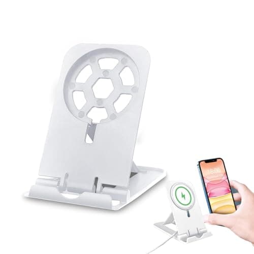 ZWWOGE MagSafe Compatible Foldable Charger Stand, Charger Table Stand, Charger Holder for MagSafe, Charger Not Included, Stand Only, for iPhone