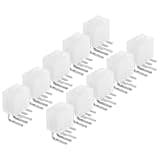 MAGICLULU 10pcs 6 Pin Pcie Power Connector for Graphics Card, Right-Angle 90° PCB Gpu Power Socket, Hardwearing Alloy and Plastic Material, Easy Installation for DIY PC Mod and Repairs