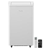 GE Profile 10,000 BTU Smart Dual-Hose Portable Air Conditioner with Inverter, 3-in-1 AC with Dehumidifier & Fan, Cools Rooms up to 450 Sq Ft, Auto Evaporation, Wi-Fi, Easy Install Kit, White